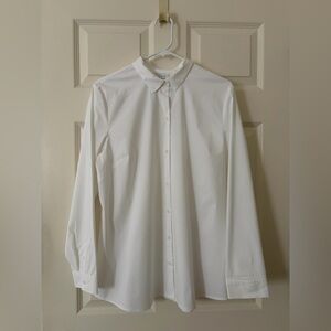 J. Jill White Classic Button-Front Blouse